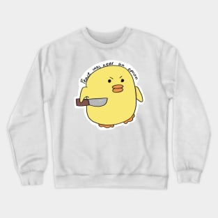 Peace Was Never An Option Violent Duck Crewneck Sweatshirt